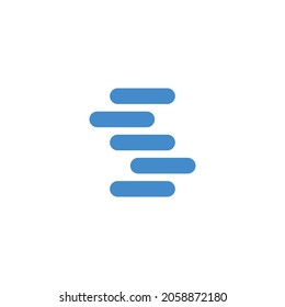 Abstract tech logo. Letter S logotype. Simple digital technology logo