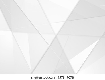 Abstract tech low poly grey background. Polygonal geometric triangles vector design