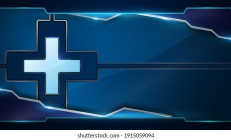 abstract tech medical innovation concept design frame background banner backdrop eps 10 vector