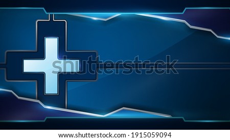 abstract tech medical innovation concept design frame background banner backdrop eps 10 vector