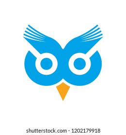 Abstract Tech Owl Logo