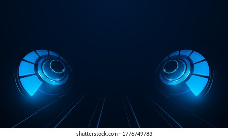 abstract tech sci fi design template innovative concept background eps 10 vector