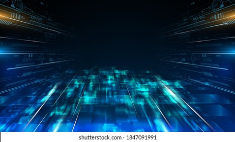 abstract tech sci fi loading futuristic concept design background eps 10 vector