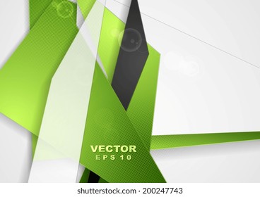 Abstract tech shiny shapes vector background