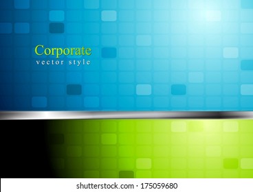 Abstract tech vector background with metallic stripes