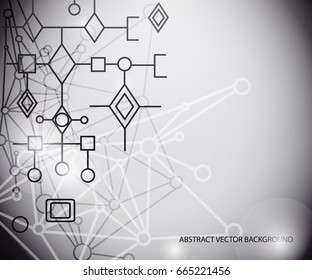 abstract tech vector background for your text or presentation