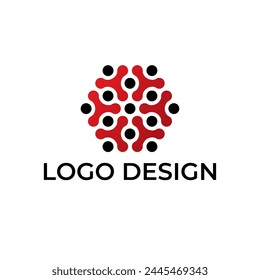 Abstract tech vector logo design