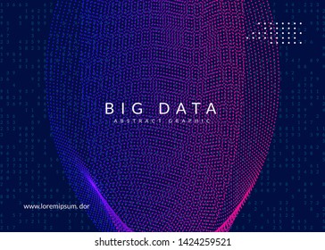 Abstract tech visuals. Digital technology background. Artificial intelligence, deep learning and big data concept for communication template. Partical abstract tech visuals backdrop.