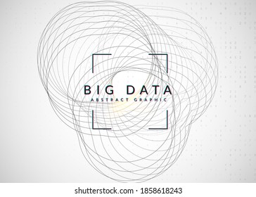 Abstract tech visuals. Digital technology background. Artificial intelligence, deep learning and big data concept for information template. Geometric abstract tech visuals backdrop.