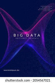 Abstract tech visuals. Digital technology background. Artificial intelligence, deep learning and big data concept for science template. Modern abstract tech visuals backdrop.