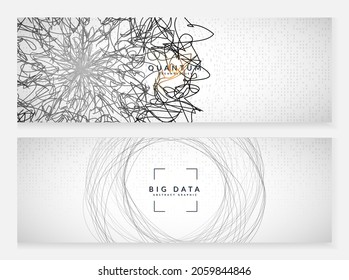 Abstract tech visuals. Digital technology background. Artificial intelligence, deep learning and big data concept for information template. Geometric abstract tech visuals backdrop.