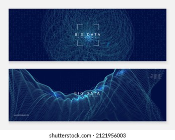 Abstract tech visuals. Digital technology background. Artificial intelligence, deep learning and big data concept for storage template. Neural abstract tech visuals backdrop.