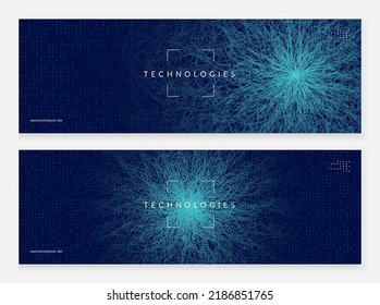 Resumen de imágenes tecnológicas. Fondo de tecnología digital. Inteligencia artificial, aprendizaje profundo y concepto de big data para la plantilla del sistema. Moderno y abstracto fondo de imágenes tecnológicas.