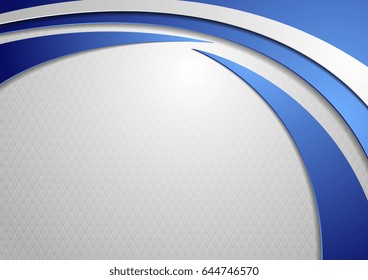Abstract tech wavy corporate background. Vector design
