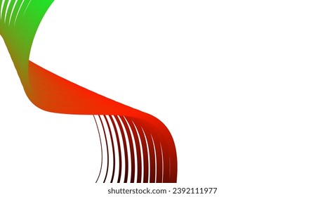 abstract tech wavy lines gradient background black red white green 