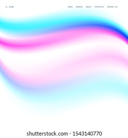 Abstract tech web site. Trendy HUD  background, colorful. Futuristic wallpaper for landing page, banner, poster, cover, presentation or web. 