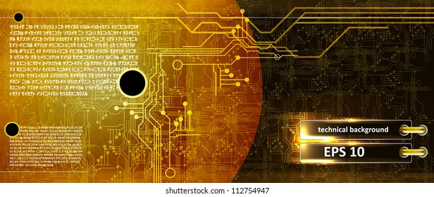 Abstract technical background