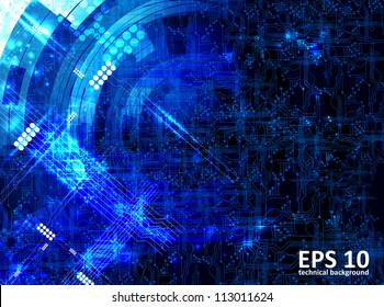 Abstract technical background