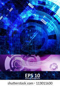 Abstract technical background