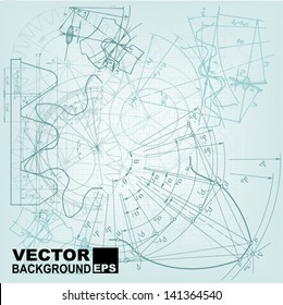 Abstract  technical background, gear . Vector