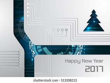 Abstract technical background grey