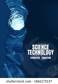 Abstract technical background, Hi-tech communication concept