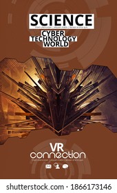 Abstract technical background, Hi-tech communication concept