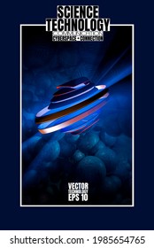 Abstract technical background, Hi-tech communication concept, vector illustration 