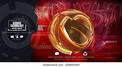 Resumen del fondo técnico, concepto de comunicación de alta tecnología, ilustración vectorial 