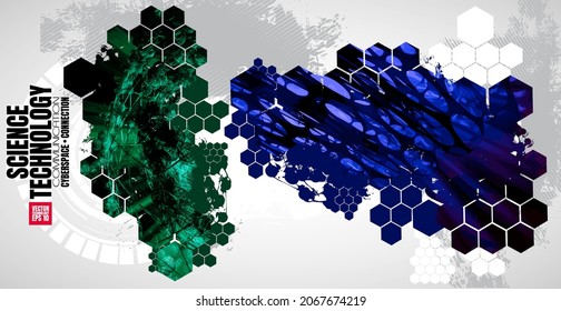Abstract technical background, Hi-tech communication concept, vector illustration 
