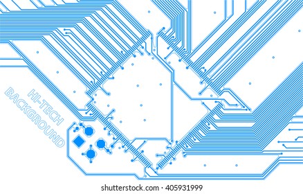 Abstract technical background. Hi-tech vector Illustration.