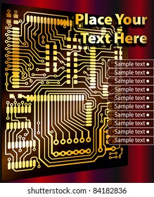 Abstract technical background with PCB