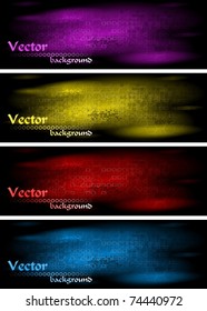 Abstract technical banners. Vector illustration eps 10