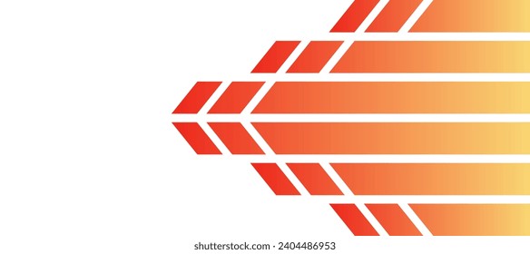 fondo de degradado de color naranja de la velocidad de la flecha de tecno abstracta