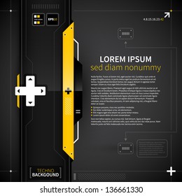 Abstract techno background.