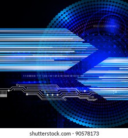 Abstract techno background