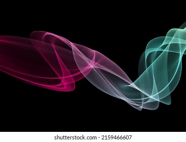 Abstract techno background with a flowing lines design