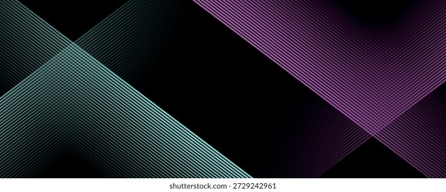 Abstractas fondo techno con brillantes líneas de color rosa azul superpuestas. Diseño gráfico moderno con concepto de estilo futurista. Vector VOL. 4