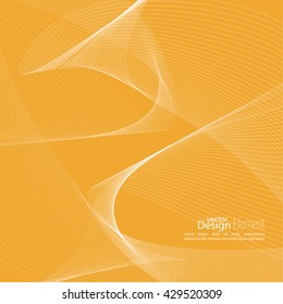 Abstract techno background with lines in waves. Technology, technical vector. 