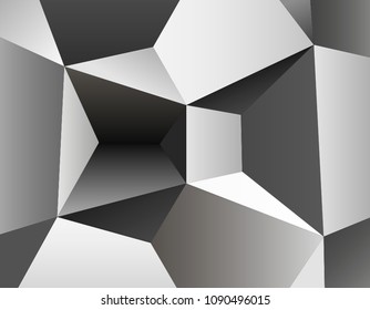 Abstract techno background in modern digital style. Business background in perspective. vector illustration