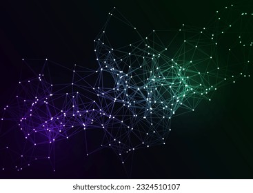 abstract techno background with a network communications design