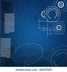 abstract techno background. vector