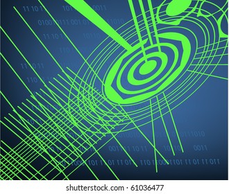 abstract techno background. vector