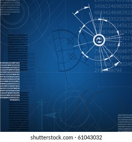 abstract techno background. vector