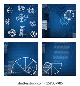 abstract techno background. vector. EPS10