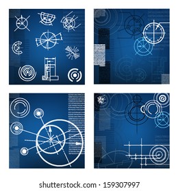 abstract techno background. vector. EPS10