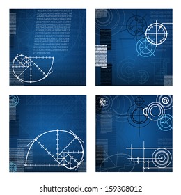 abstract techno background. vector. EPS10