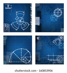 abstract techno background. vector. EPS10