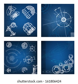 abstract techno background. vector. EPS10 