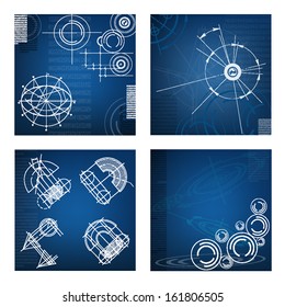 abstract techno background. vector. EPS10 